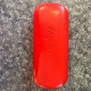 Valentino Vibrant Red Glasses Case